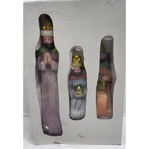 Vintage Casa Febus 3 Wise Men Three Kings  Christmas Nativity Ceramic 10” 6” 6”